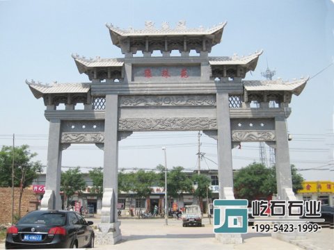 農村(cūn)牌坊三門牌坊安裝的意義